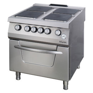 Öztiryakiler OSOEF 8090 Elektrikli Fırınlı 4 Gözlü Kuzine, 900 Seri, 80x90x85, 7865.N1.80908.11