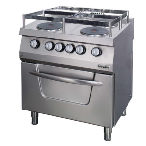 Öztiryakiler OSOEF 8090 G Elektrikli Fırınlı 4 Gözlü Gemi Model Kuzine, 900 Seri, 80x90x85, 7865.N1.80908.11G