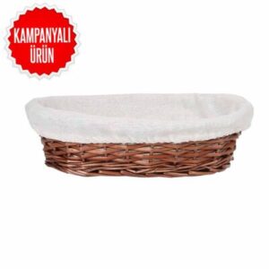Epinox Hasır Bezli Oval Sepet 24 Cm (ES-2417R)