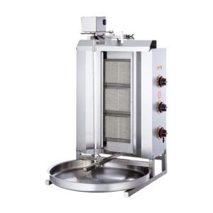 Işıkgaz Silverinox 2165-U3-G Lpg Tüplü 3 Radyanlı Üstten Motorlu Döner Ocağı - Görsel 1