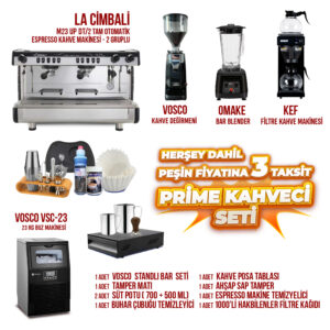 Prime Kahveci Seti (La Cimbali) -  Hazır Cafe Seti